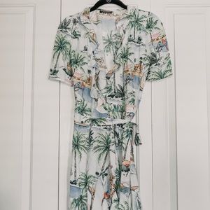 Zara Caribbean Wrap Dress, NEVER WORN!